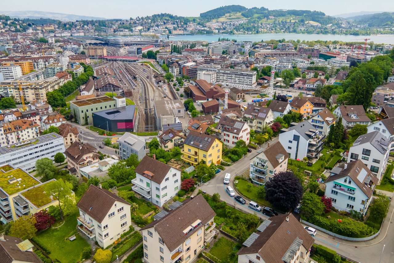 Luftaufnahme Richtung Luzern