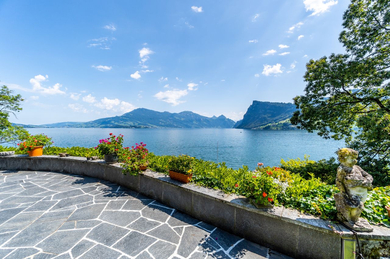 Aussicht EG auf See und Berge