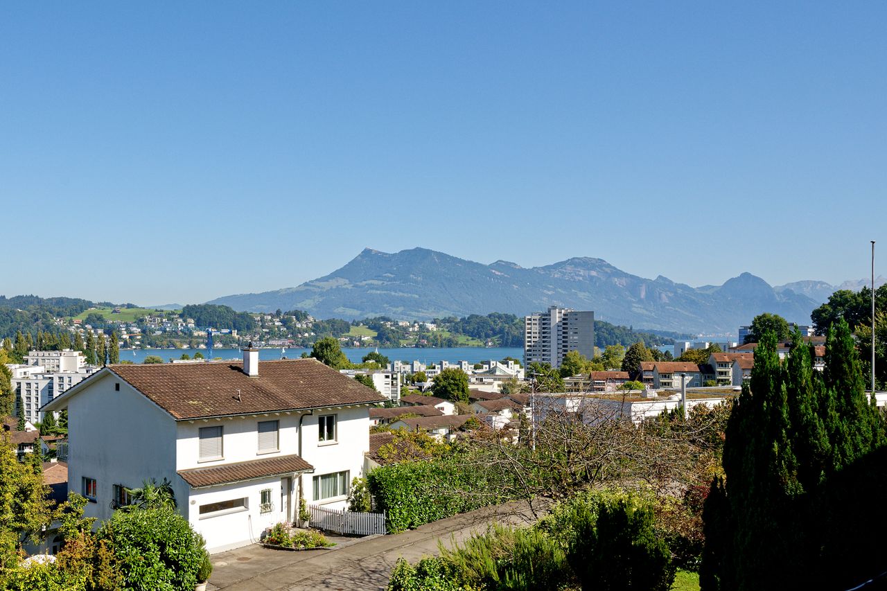 Blick vom Balkon über Luzern