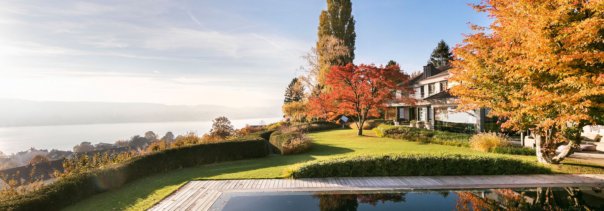 Modern house with garden