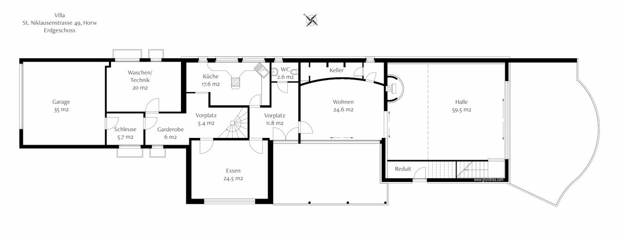 Grundriss EG St Niklausen 49, Horw