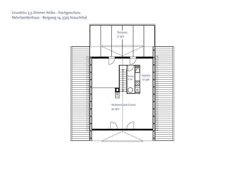 Grundriss Attika - Dachgeschoss