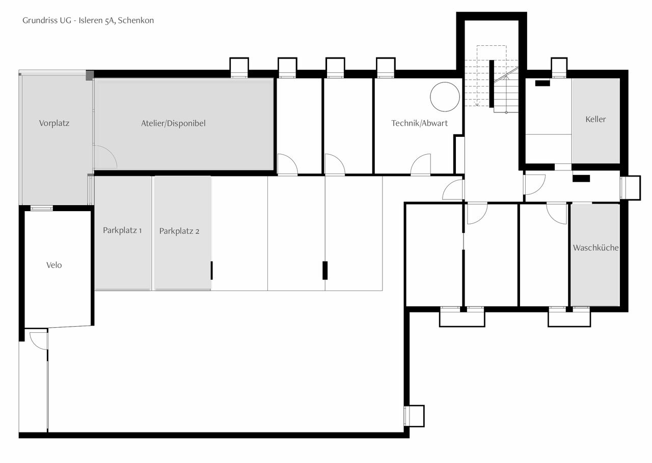 Grundriss UG - Isleren 5A